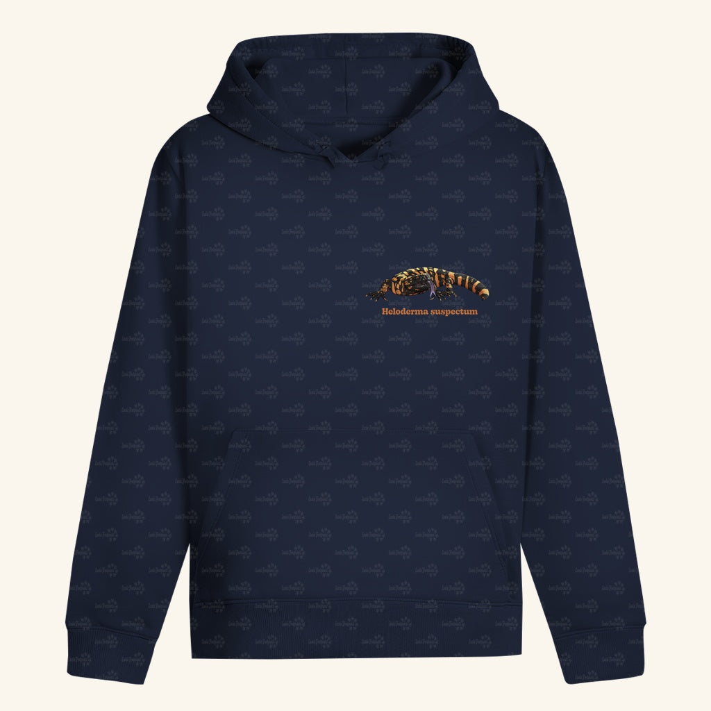 Unisex Bio Hoodie mit Bauchtasche | Krustenechse Heloderma suspectum