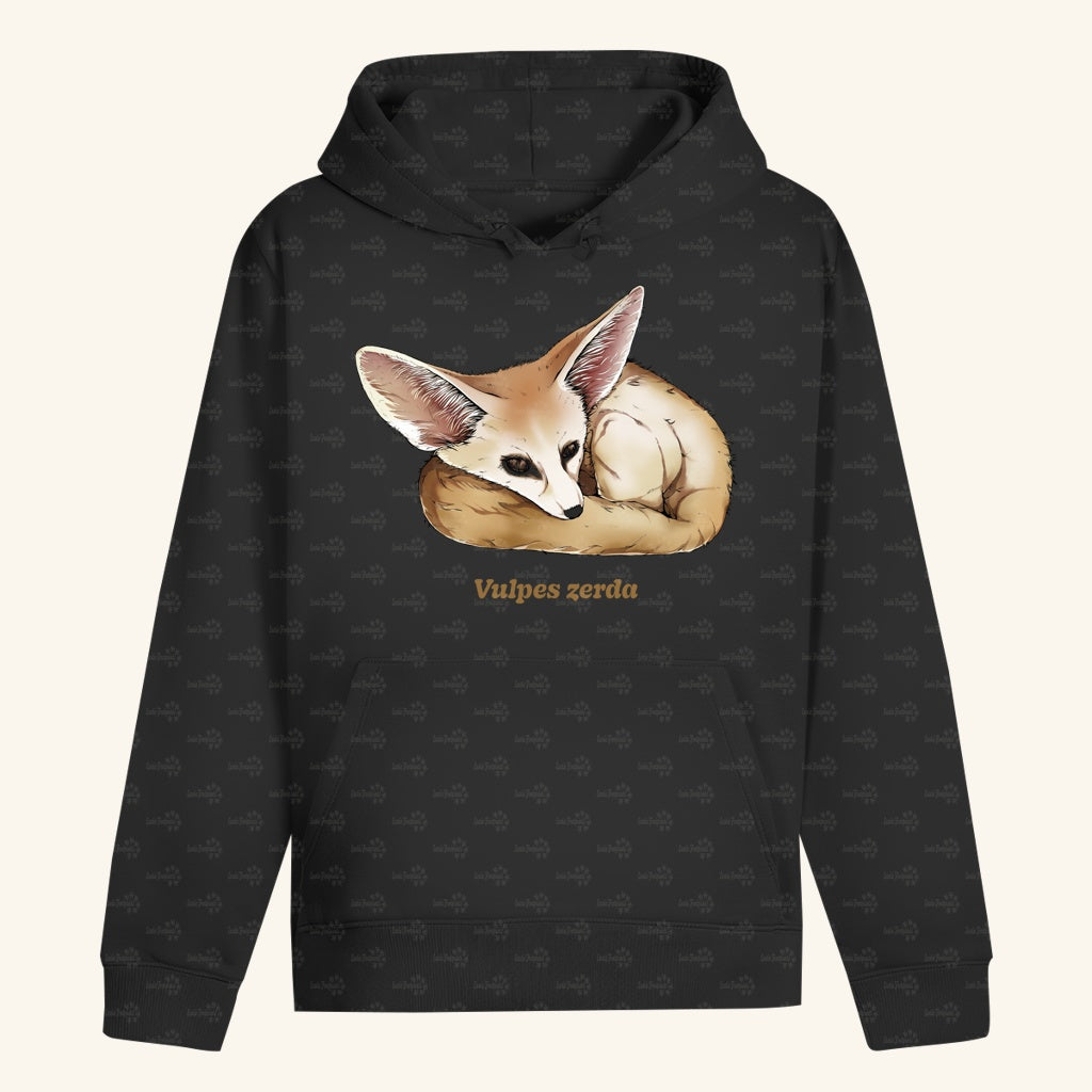 Unisex Bio Hoodie mit Bauchtasche | Wüstenfuchs Fennek Vulpes zerda