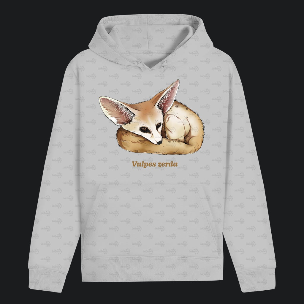 Unisex Bio Hoodie mit Bauchtasche | Wüstenfuchs Fennek Vulpes zerda
