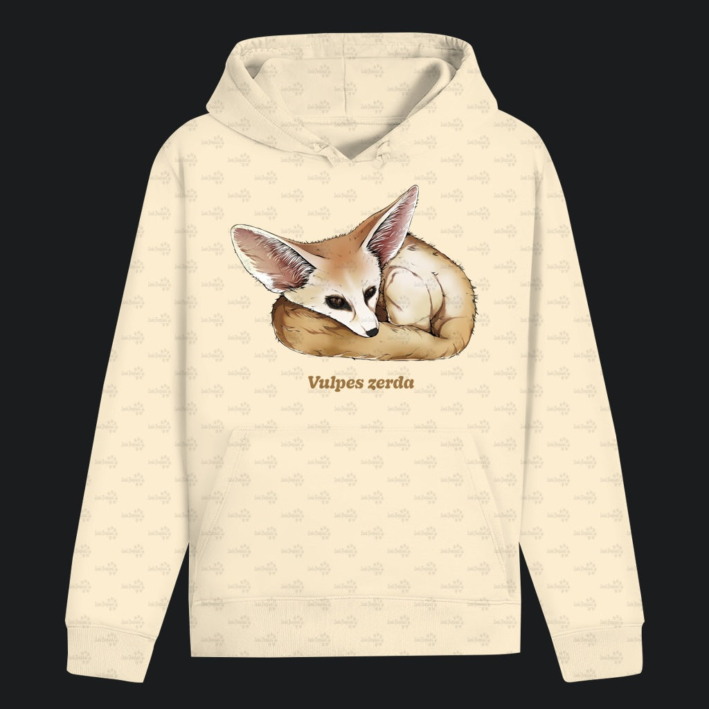 Unisex Bio Hoodie mit Bauchtasche | Wüstenfuchs Fennek Vulpes zerda