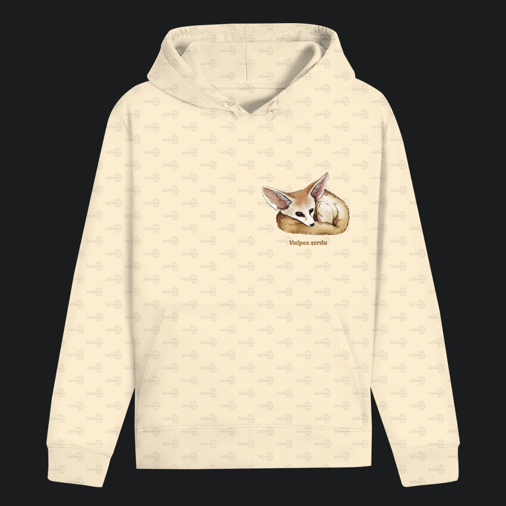Unisex Bio Hoodie mit Bauchtasche | Wüstenfuchs Fennek Vulpes zerda