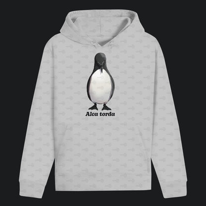 Unisex Bio Hoodie mit Bauchtasche | Tordalk Razorbill Alca torda