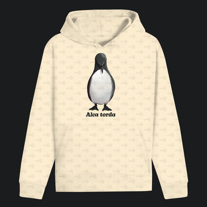Unisex Bio Hoodie mit Bauchtasche | Tordalk Razorbill Alca torda