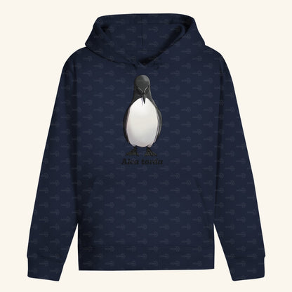 Unisex Bio Hoodie mit Bauchtasche | Tordalk Razorbill Alca torda