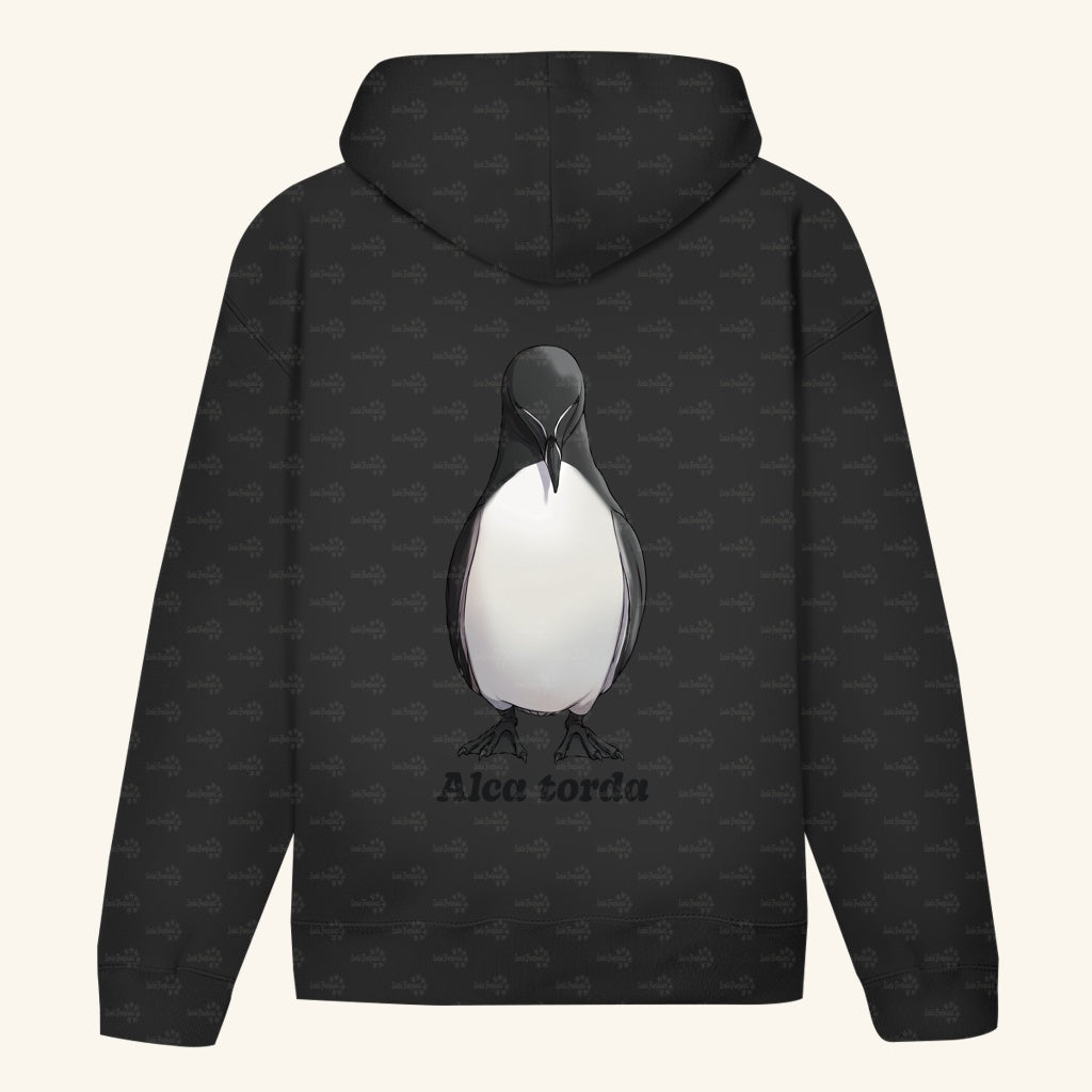 Unisex Bio Hoodie mit Bauchtasche | Tordalk Razorbill Alca torda