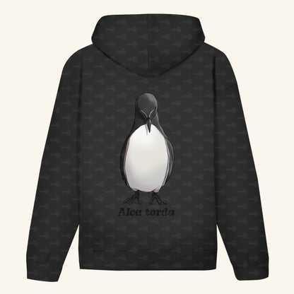 Unisex Bio Hoodie mit Bauchtasche | Tordalk Razorbill Alca torda