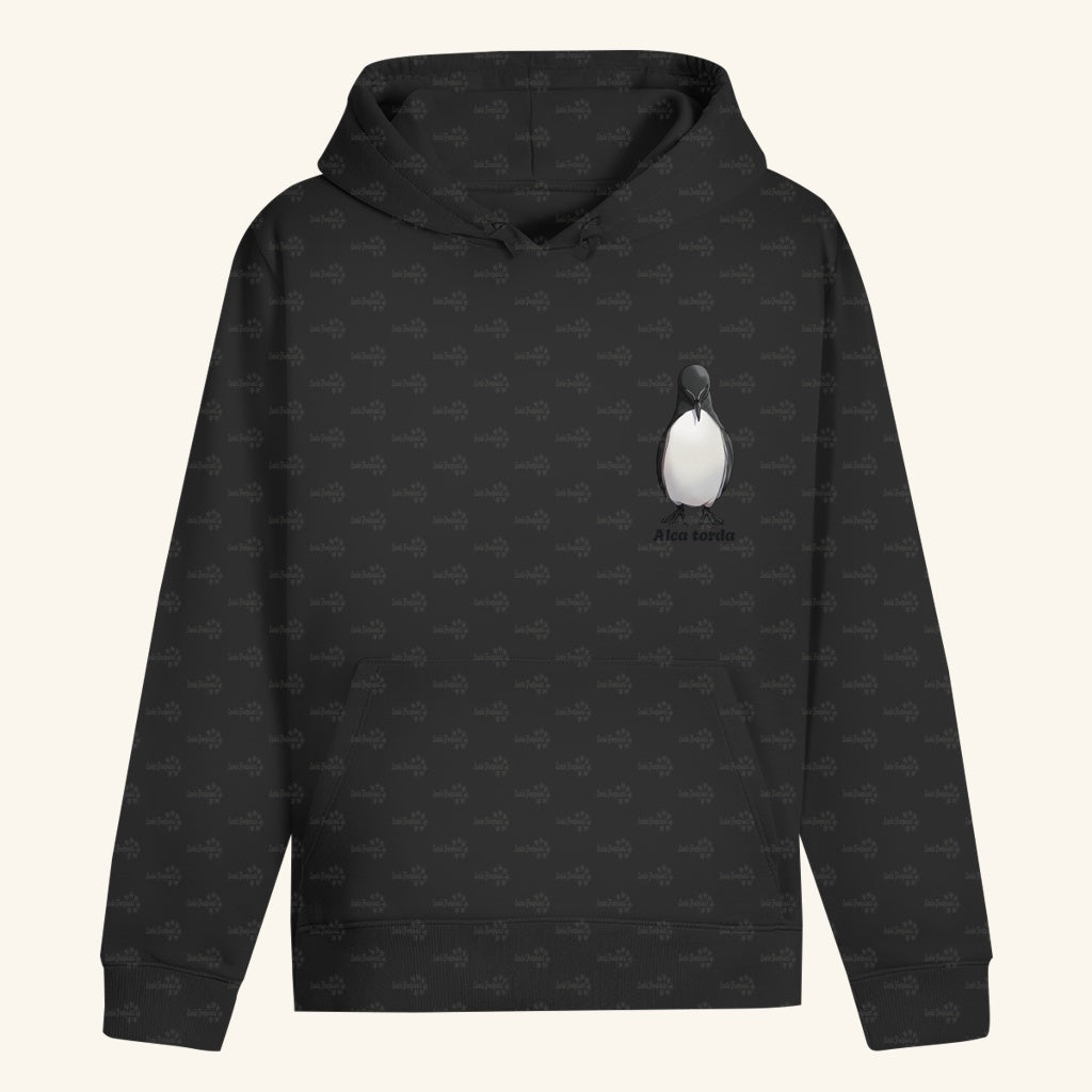 Unisex Bio Hoodie mit Bauchtasche | Tordalk Razorbill Alca torda