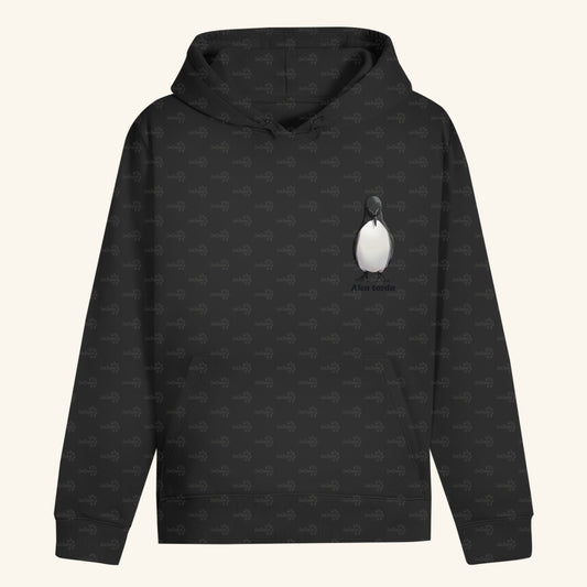 Unisex Bio Hoodie mit Bauchtasche | Tordalk Razorbill Alca torda