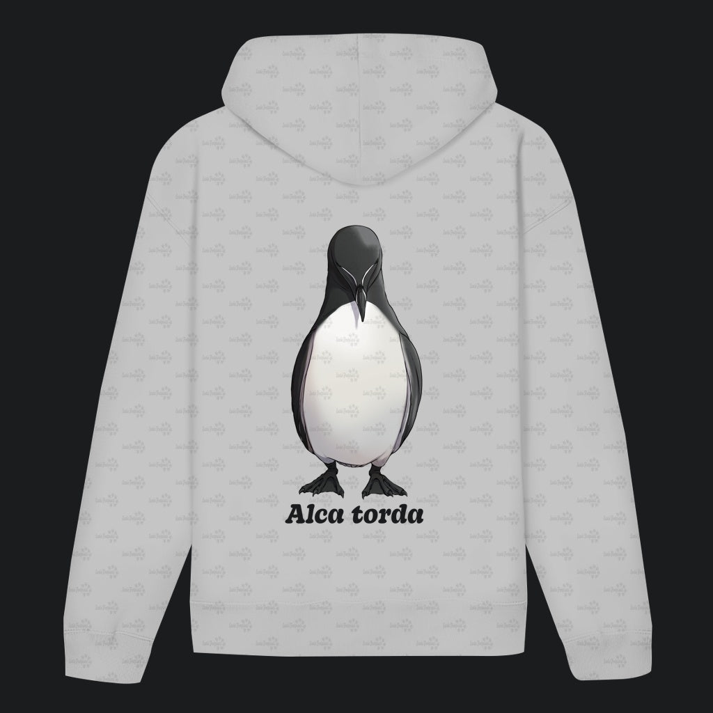 Unisex Bio Hoodie mit Bauchtasche | Tordalk Razorbill Alca torda