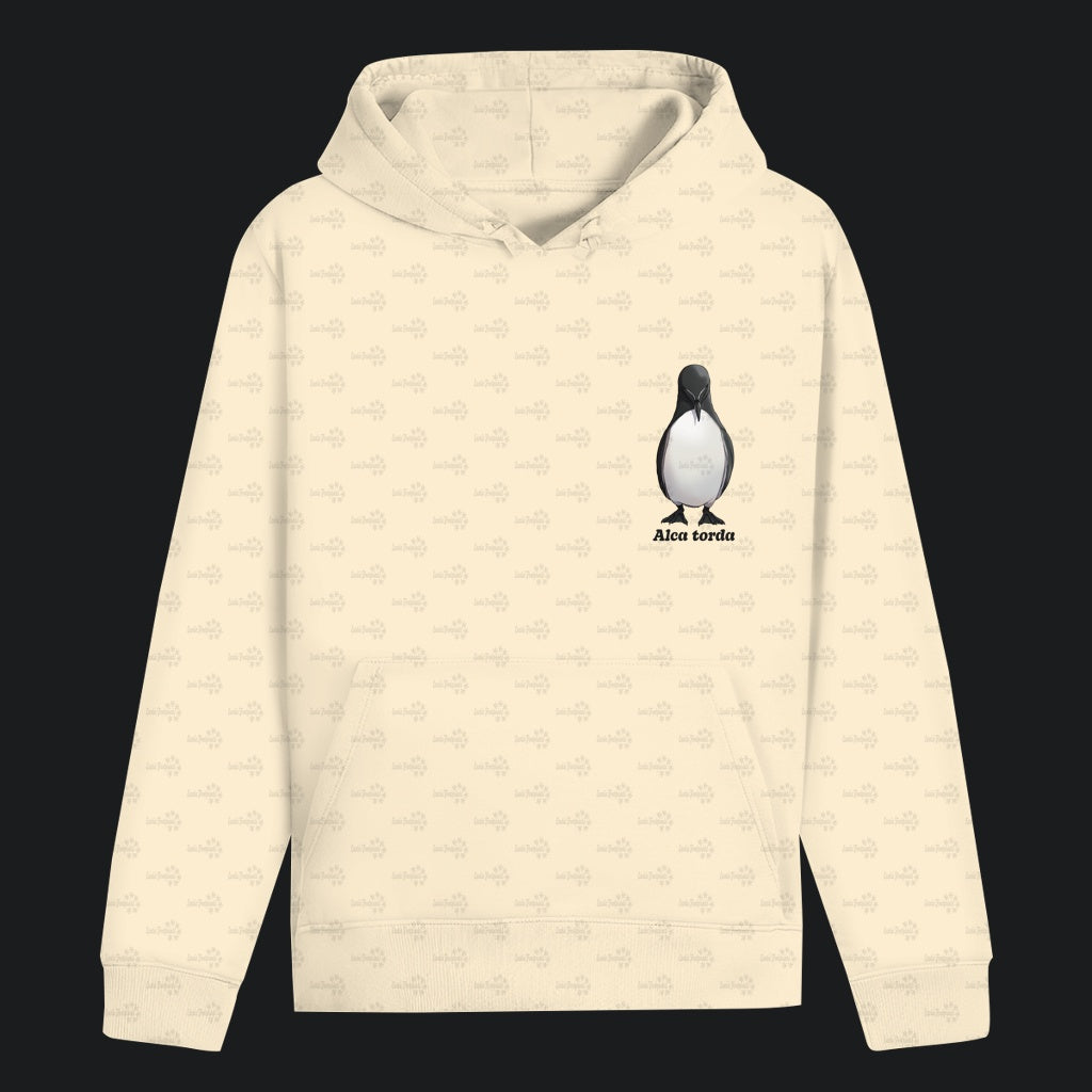 Unisex Bio Hoodie mit Bauchtasche | Tordalk Razorbill Alca torda