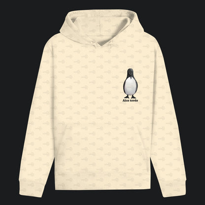 Unisex Bio Hoodie mit Bauchtasche | Tordalk Razorbill Alca torda