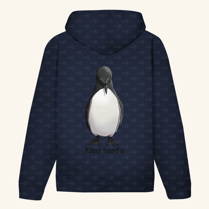 Unisex Bio Hoodie mit Bauchtasche | Tordalk Razorbill Alca torda