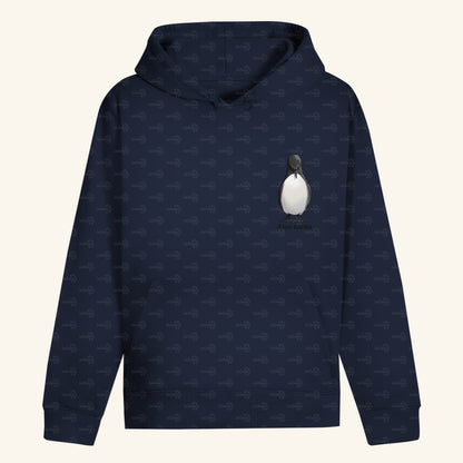 Unisex Bio Hoodie mit Bauchtasche | Tordalk Razorbill Alca torda