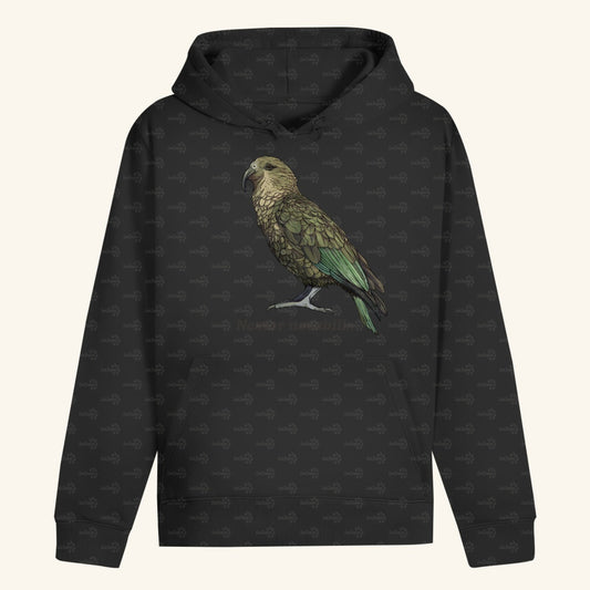 Unisex Bio Hoodie mit Bauchtasche | Kea Alpenpapagei Nestor notabilis