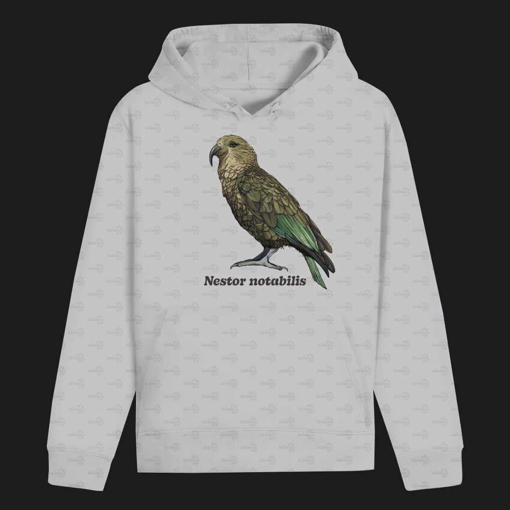 Unisex Bio Hoodie mit Bauchtasche | Kea Alpenpapagei Nestor notabilis