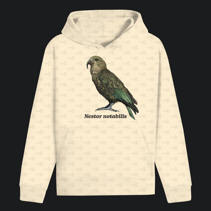 Unisex Bio Hoodie mit Bauchtasche | Kea Alpenpapagei Nestor notabilis