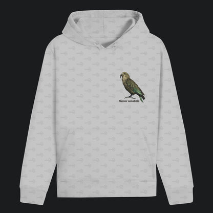 Unisex Bio Hoodie mit Bauchtasche | Kea Alpenpapagei Nestor notabilis