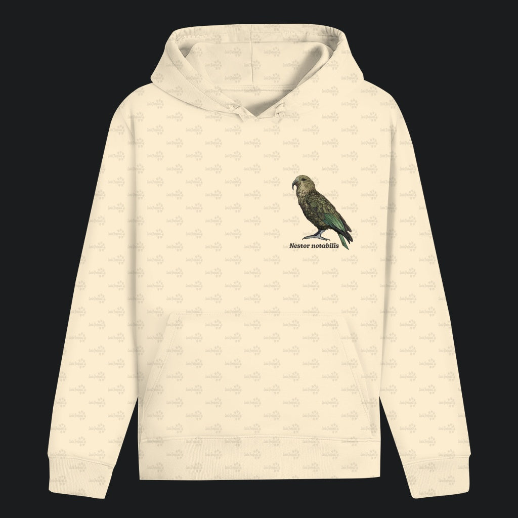 Unisex Bio Hoodie mit Bauchtasche | Kea Alpenpapagei Nestor notabilis