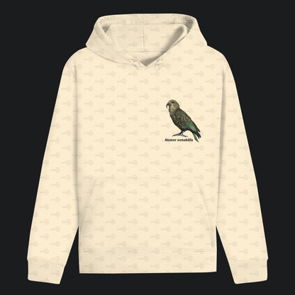 Unisex Bio Hoodie mit Bauchtasche | Kea Alpenpapagei Nestor notabilis