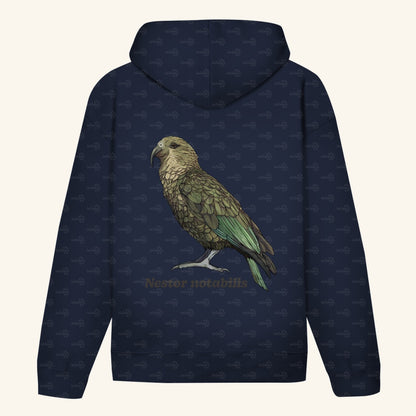 Unisex Bio Hoodie mit Bauchtasche | Kea Alpenpapagei Nestor notabilis