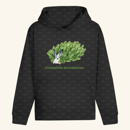 Unisex Bio Hoodie mit Bauchtasche | Blattschaf Leafsheep Costasiella kuroshimae