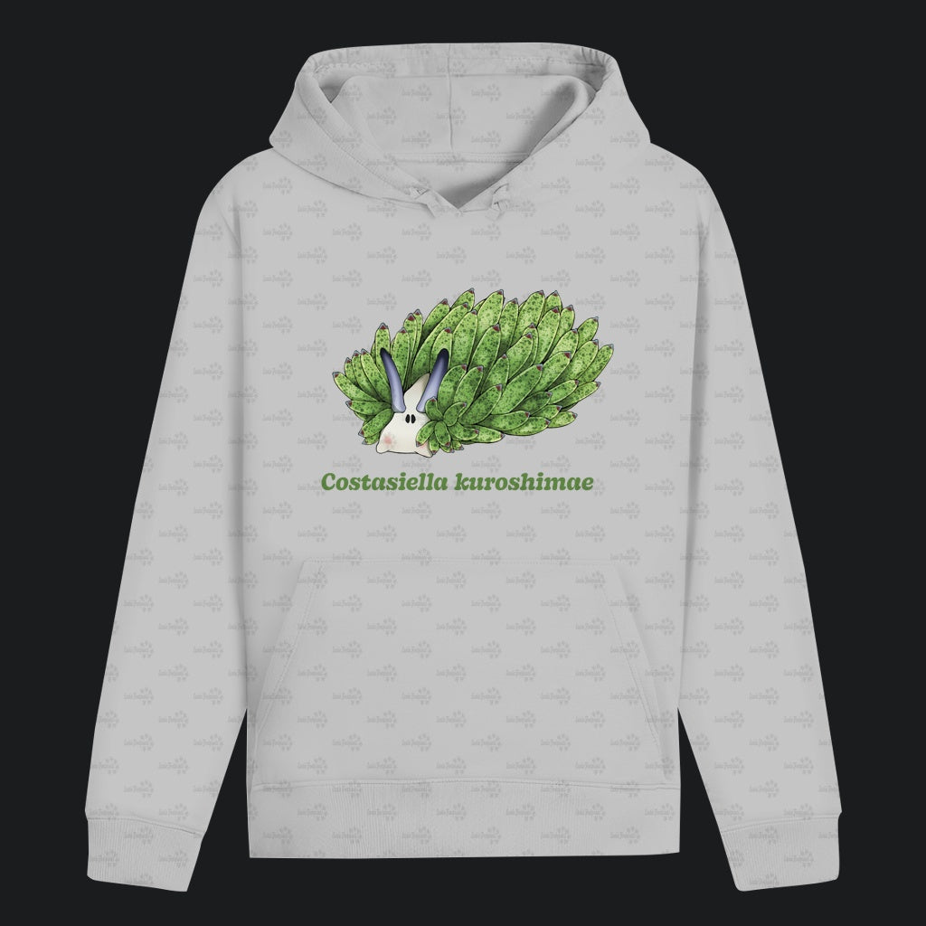 Unisex Bio Hoodie mit Bauchtasche | Blattschaf Leafsheep Costasiella kuroshimae