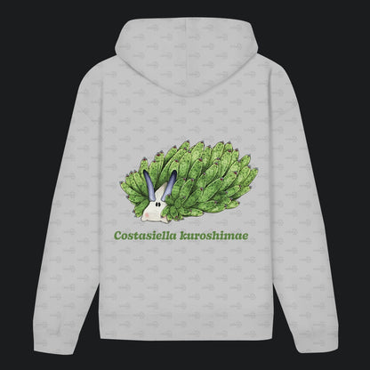 Unisex Bio Hoodie mit Bauchtasche | Blattschaf Leafsheep Costasiella kuroshimae