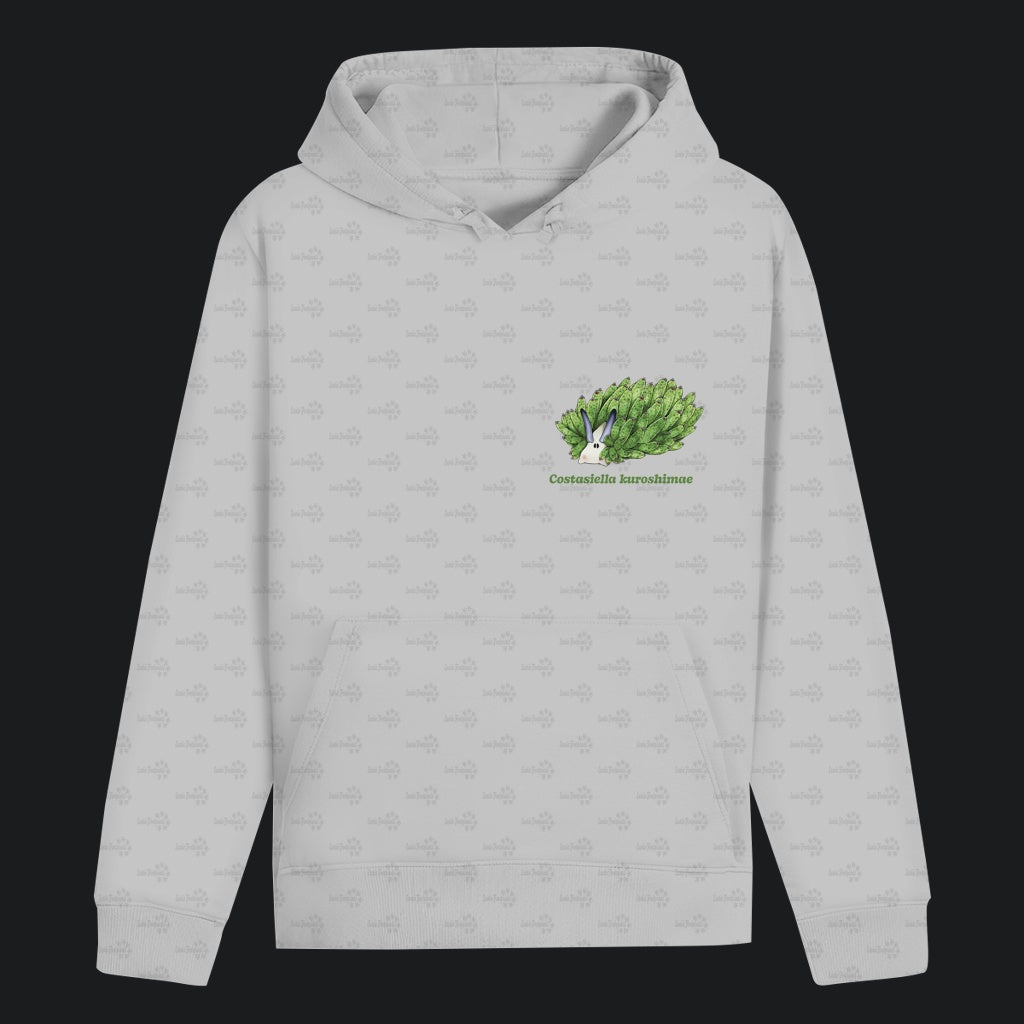 Unisex Bio Hoodie mit Bauchtasche | Blattschaf Leafsheep Costasiella kuroshimae