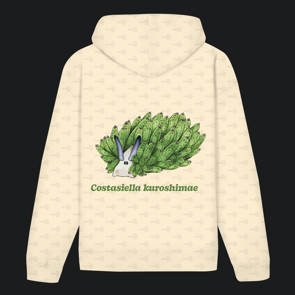 Unisex Bio Hoodie mit Bauchtasche | Blattschaf Leafsheep Costasiella kuroshimae