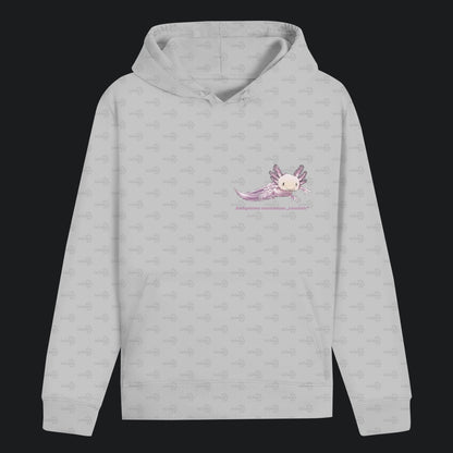 Unisex Bio Hoodie mit Bauchtasche | Axolotl Ambystoma mexicanum Leucistic