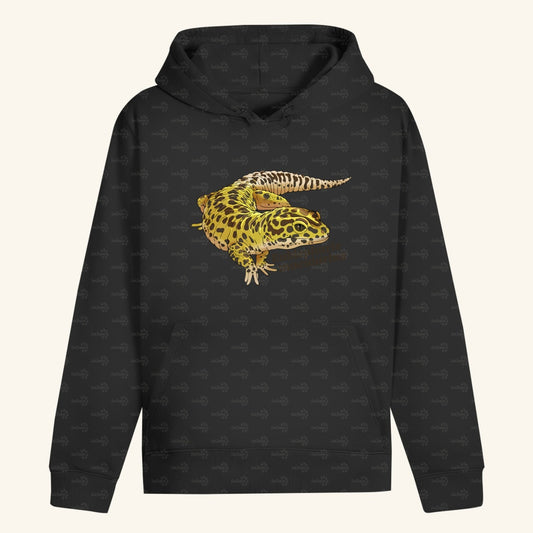 Unisex Bio Hoodie mit Bauchtasche | Leopardgecko Eublepharis macularius