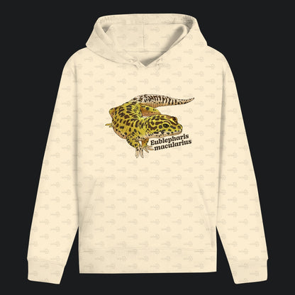 Unisex Bio Hoodie mit Bauchtasche | Leopardgecko Eublepharis macularius