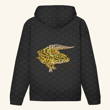 Unisex Bio Hoodie mit Bauchtasche | Leopardgecko Eublepharis macularius