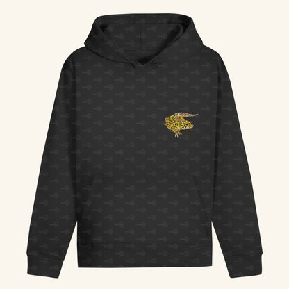 Unisex Bio Hoodie mit Bauchtasche | Leopardgecko Eublepharis macularius