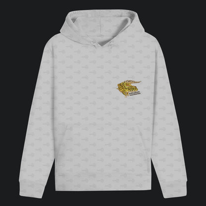 Unisex Bio Hoodie mit Bauchtasche | Leopardgecko Eublepharis macularius