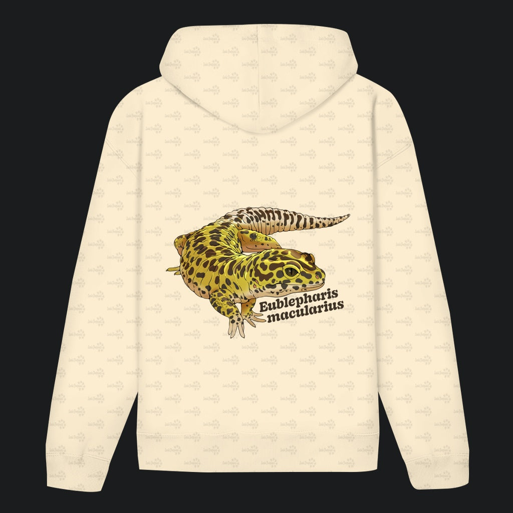 Unisex Bio Hoodie mit Bauchtasche | Leopardgecko Eublepharis macularius