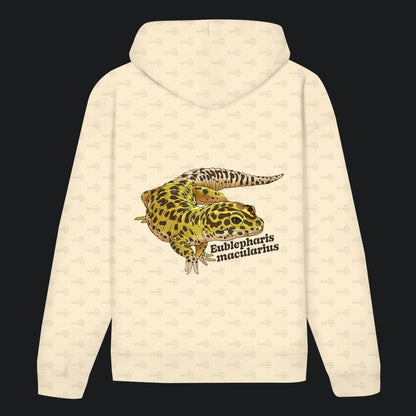 Unisex Bio Hoodie mit Bauchtasche | Leopardgecko Eublepharis macularius