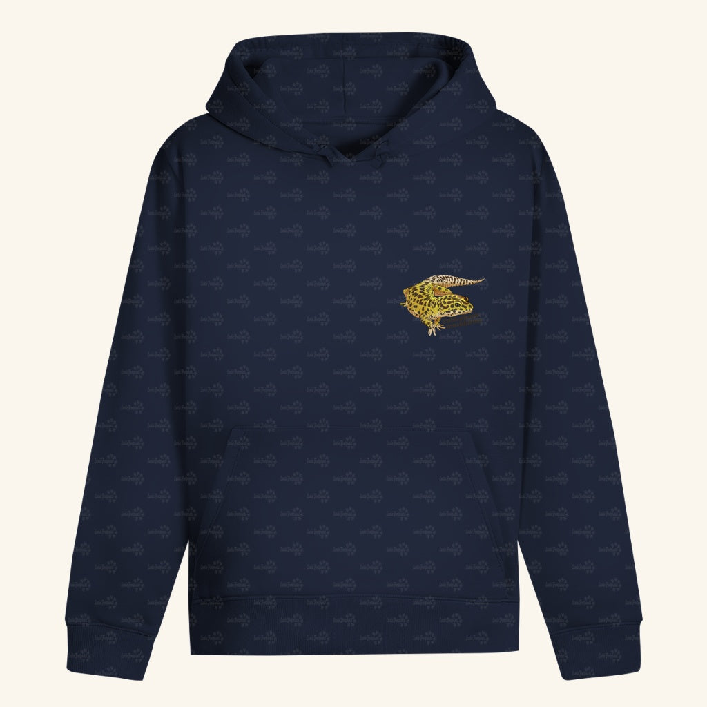 Unisex Bio Hoodie mit Bauchtasche | Leopardgecko Eublepharis macularius