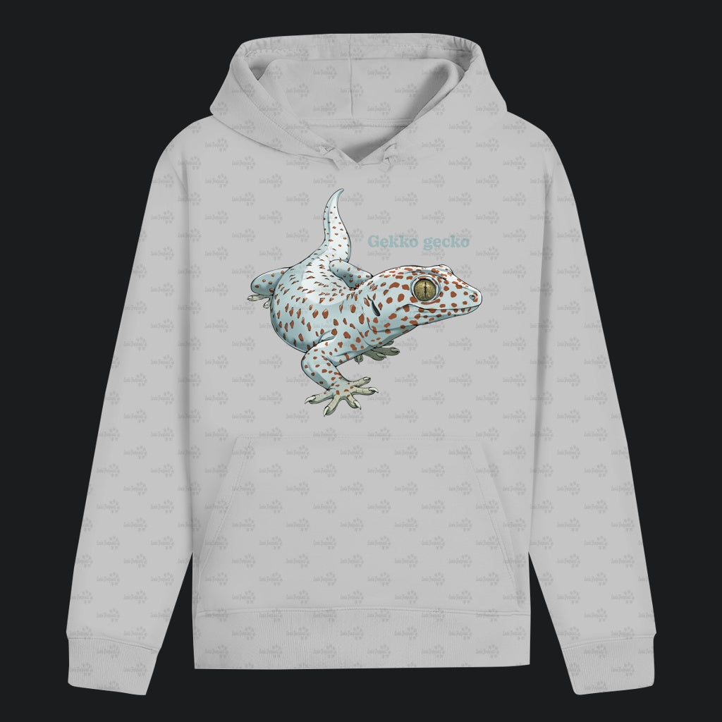 Unisex Bio Hoodie mit Bauchtasche | Tokeh Gecko Gekko gecko