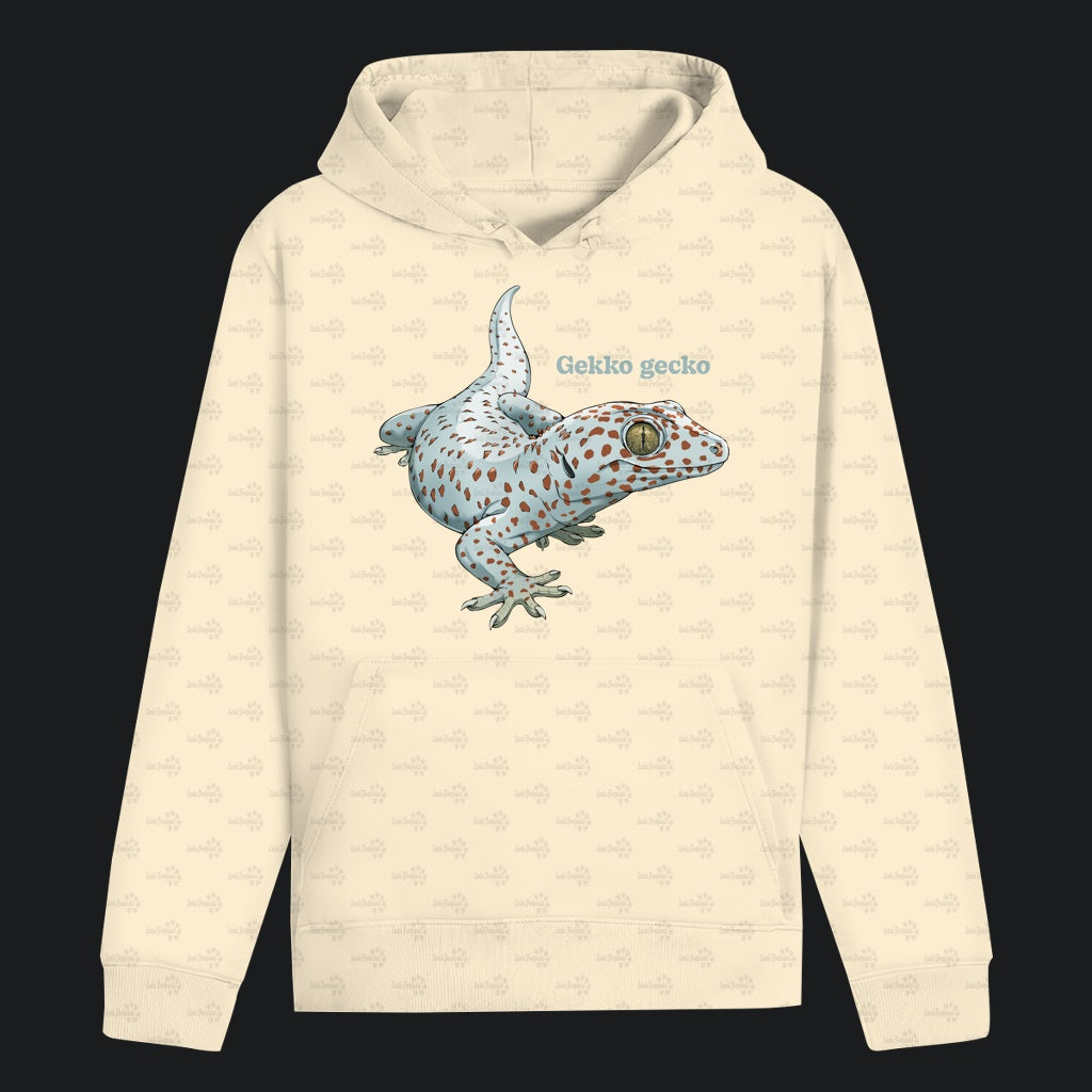 Unisex Bio Hoodie mit Bauchtasche | Tokeh Gecko Gekko gecko