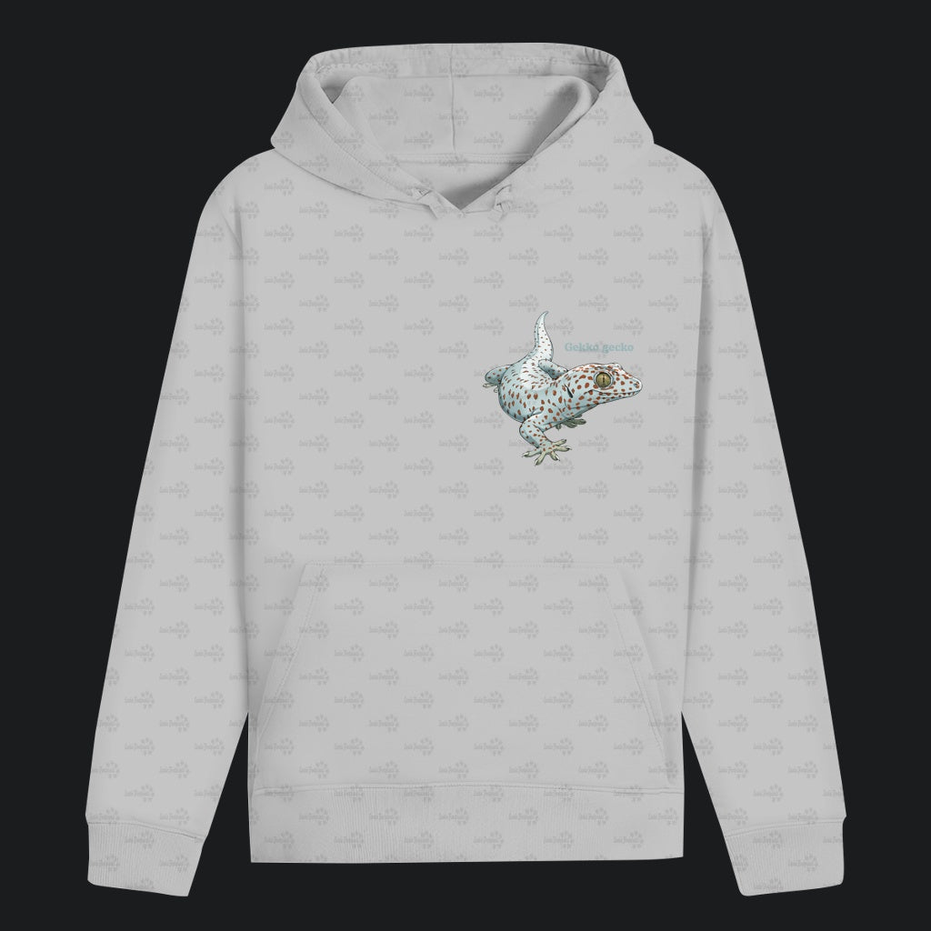 Unisex Bio Hoodie mit Bauchtasche | Tokeh Gecko Gekko gecko
