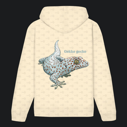 Unisex Bio Hoodie mit Bauchtasche | Tokeh Gecko Gekko gecko