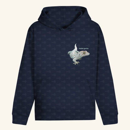 Unisex Bio Hoodie mit Bauchtasche | Tokeh Gecko Gekko gecko