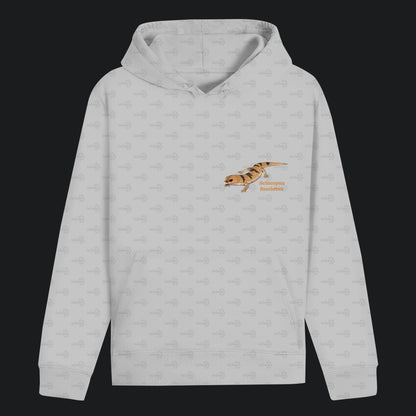 Unisex Bio Hoodie mit Bauchtasche | Peters' gebänderter Skink Scincopus fasciatus