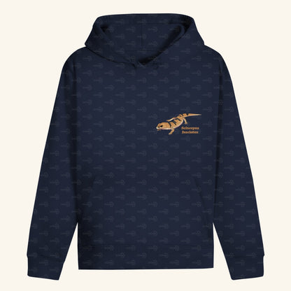 Unisex Bio Hoodie mit Bauchtasche | Peters' gebänderter Skink Scincopus fasciatus
