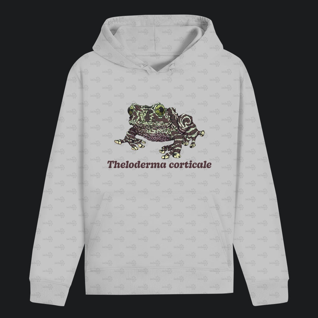 Unisex Bio Hoodie mit Bauchtasche | Vietnamesische Moosfrosch  Moosy Frog Theloderma corticale