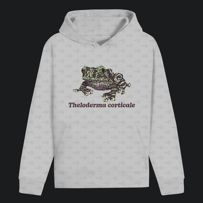 Unisex Bio Hoodie mit Bauchtasche | Vietnamesische Moosfrosch  Moosy Frog Theloderma corticale