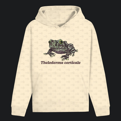 Unisex Bio Hoodie mit Bauchtasche | Vietnamesische Moosfrosch  Moosy Frog Theloderma corticale