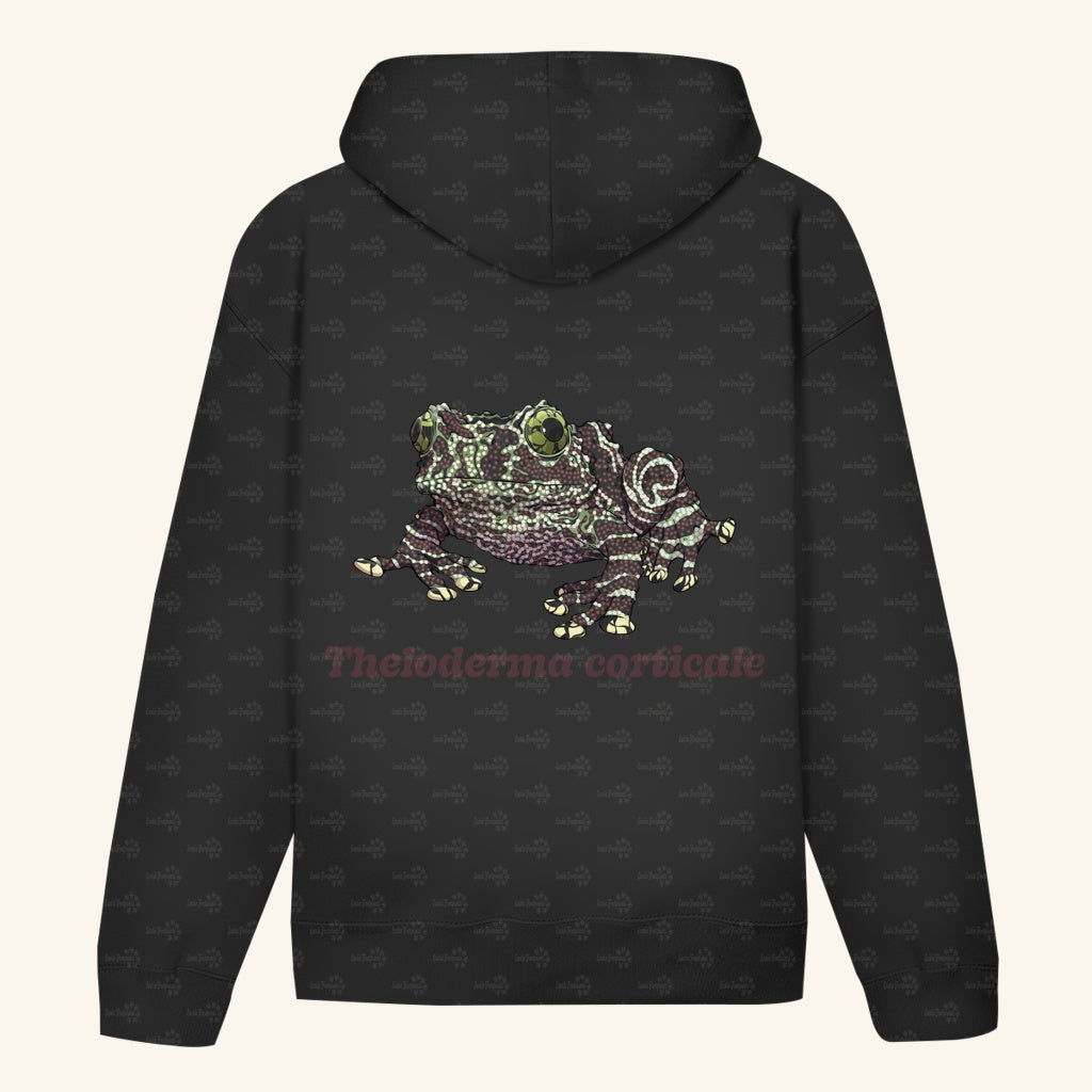 Unisex Bio Hoodie mit Bauchtasche | Vietnamesische Moosfrosch  Moosy Frog Theloderma corticale