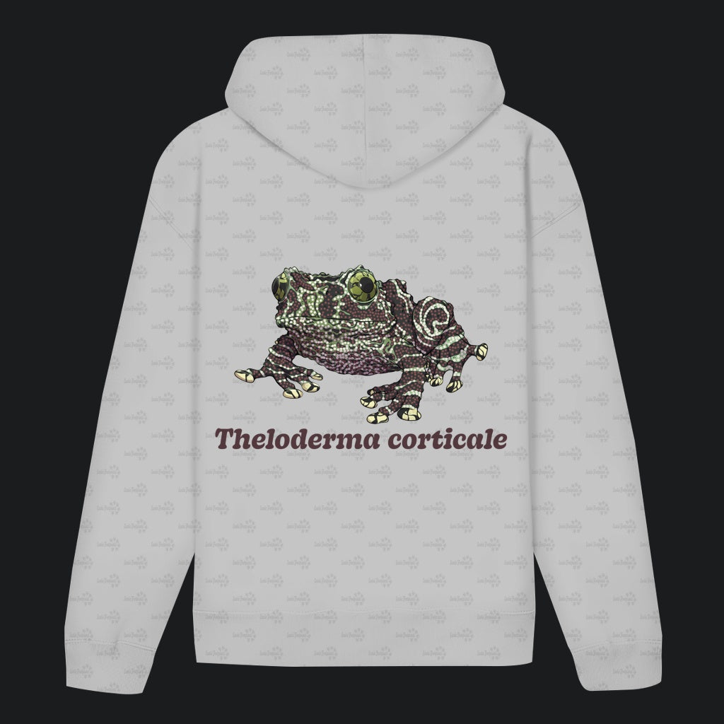Unisex Bio Hoodie mit Bauchtasche | Vietnamesische Moosfrosch  Moosy Frog Theloderma corticale